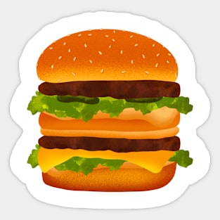 Hamburger T-shirt Sticker